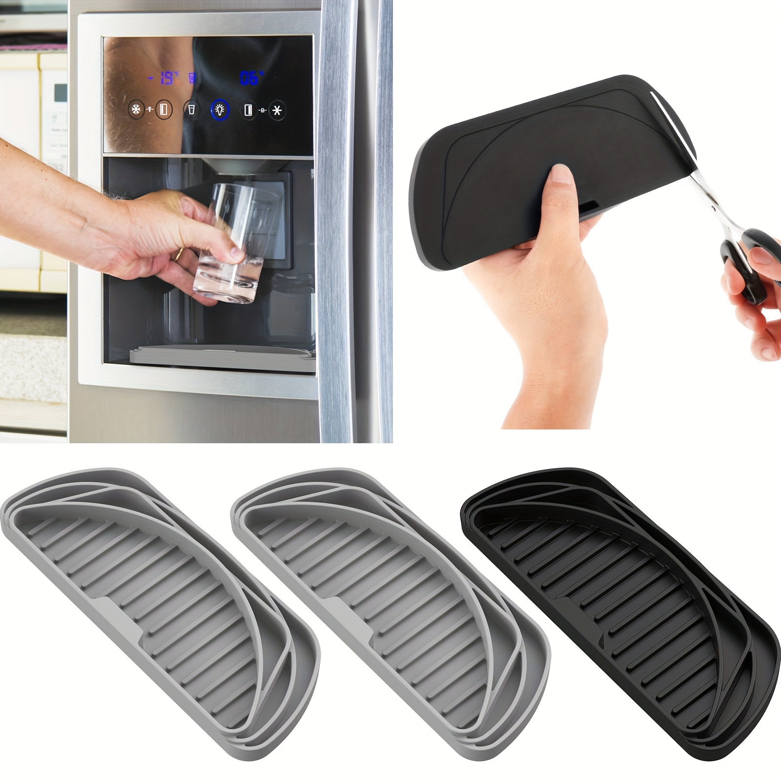 Refrigerator Drip Silicone Catcher Tray Cuttable Silicone - Temu
