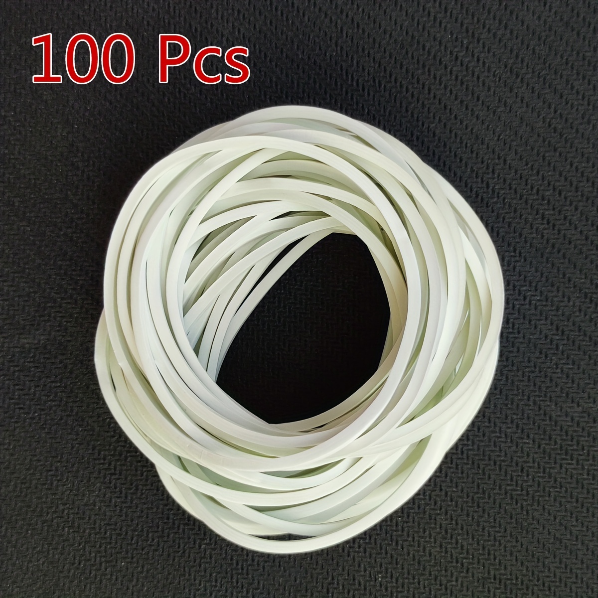 White Elastic Rubber Bands Fasteners Elastic Bands Used For - Temu