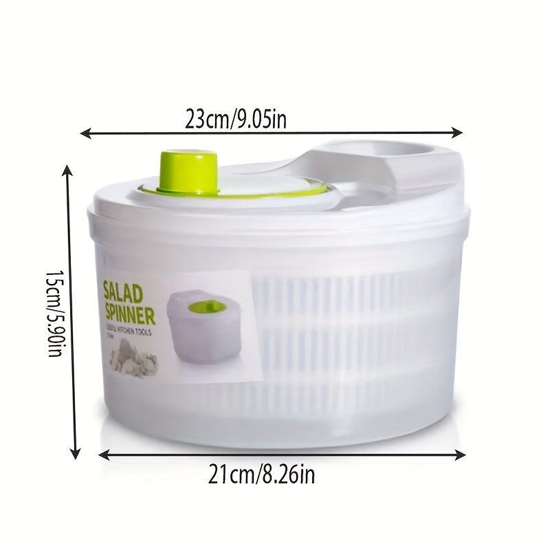  Joined Salad Spinner with Drain, Bowl, and Colander - Quick and  Easy Multi-Use Lettuce Spinner, Vegetable Dryer, Fruit Washer, Pasta and  Fries Spinner - 3.7 Qt: Home & Kitchen