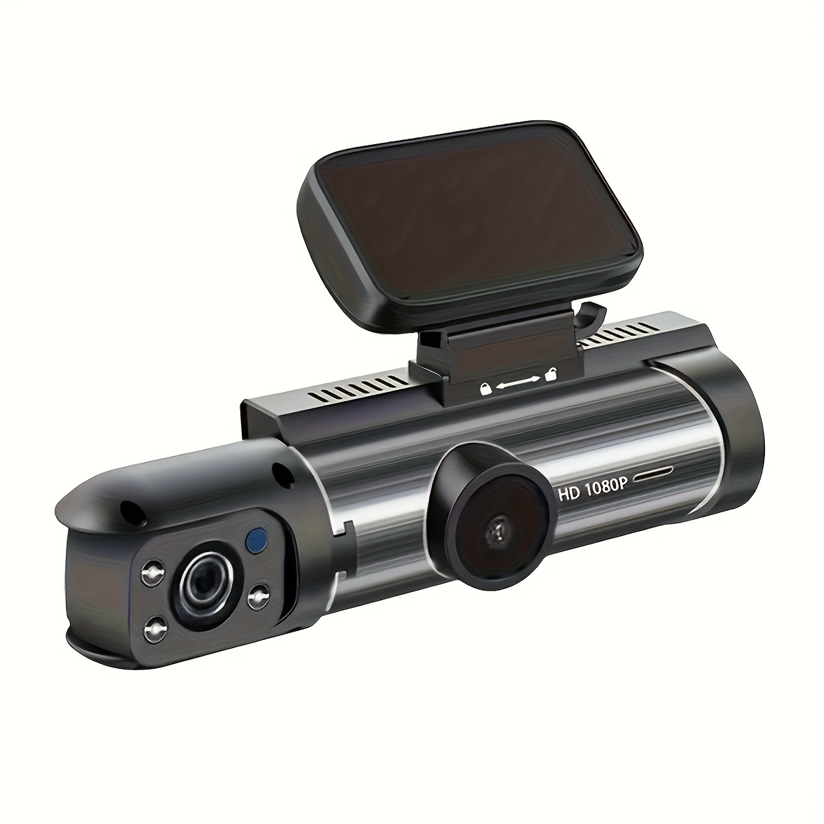 1080p Dual Camera Dash Cam Cars Front Inside Ir Night Vision - Temu
