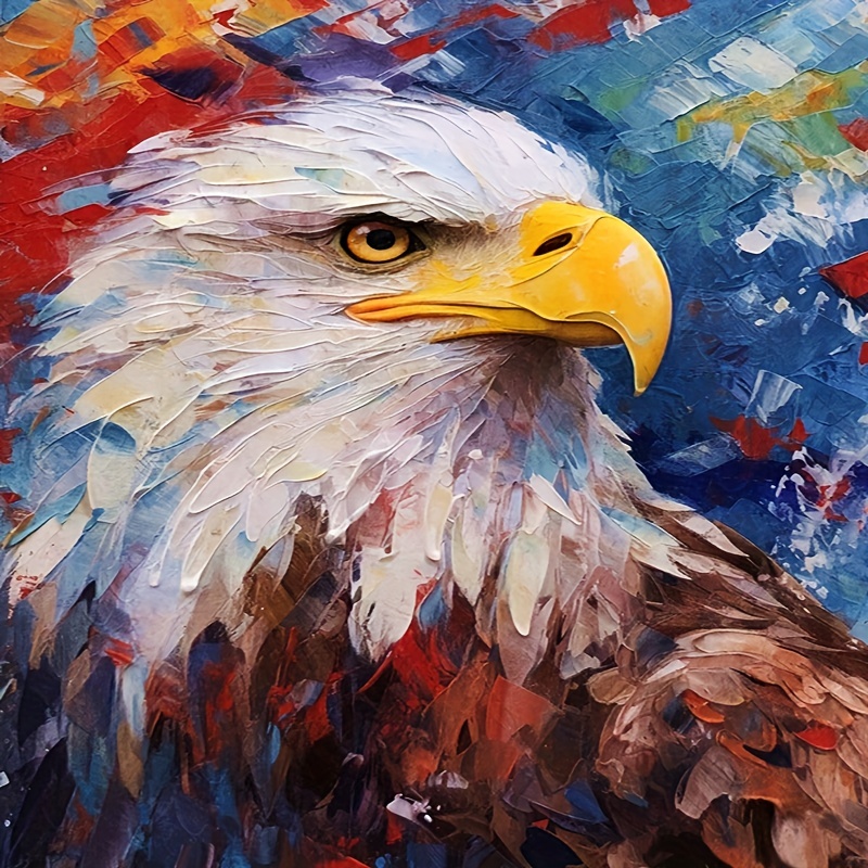 Artificial Diamond Painting Kit Eagle Magic - Temu