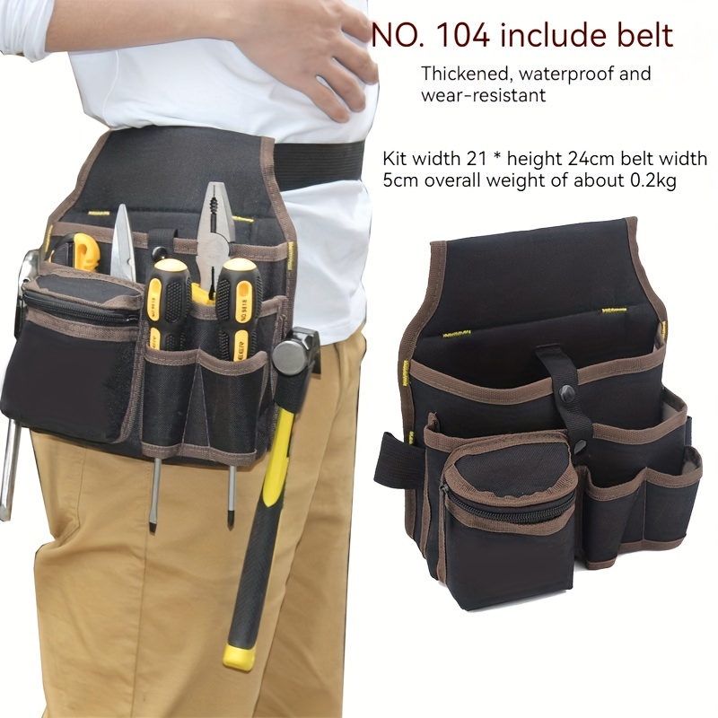pochette de ceinture à outils Sac de Suspension d'outils en toile sac à  outils d'entretien d'électricien sac à outils de Kit de matériel Portable