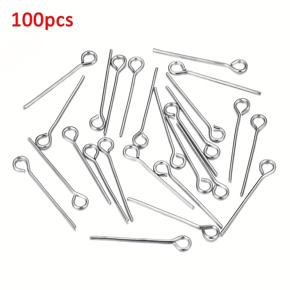 Stainless Steel Flat Head Pins Ball Pins Jewelry Findings - Temu
