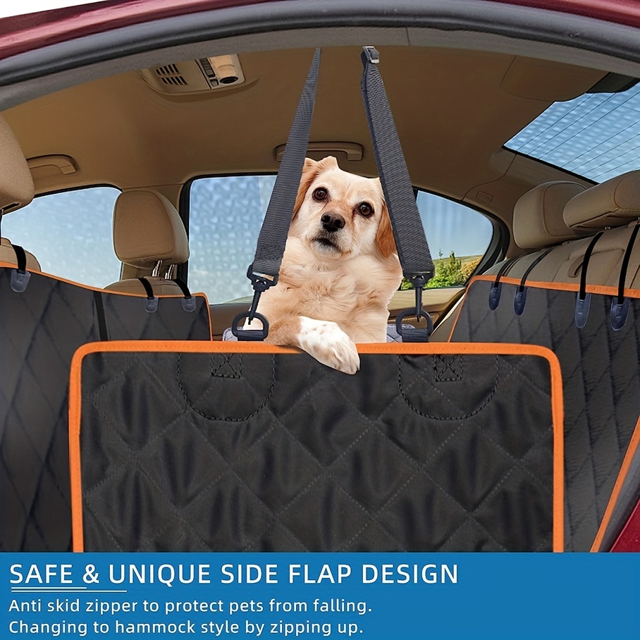 Funda de asiento trasero para perros en el automóvil, funda de asiento de  coche para asiento trasero, hamaca de coche para perro, fundas de asiento