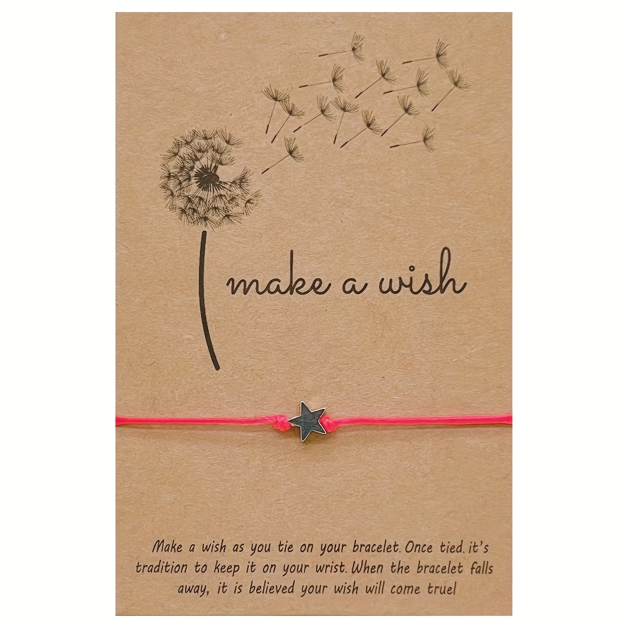 1pc make a wish wish bracelet for friends unisex friendship bracelet christmas gift