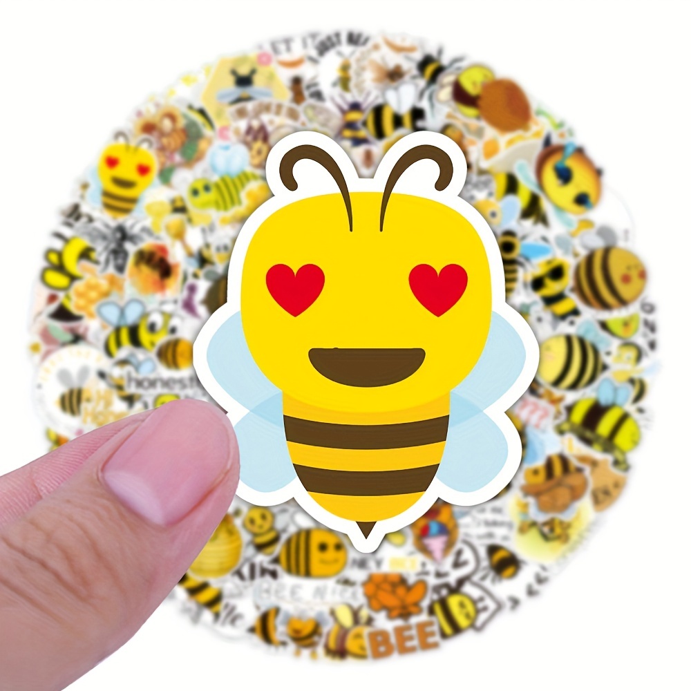 Honey Bee Vinyl Sticker, Bee Stickers, Honey Bee, Sticker, Save the Bees,  Vinyl Sticker, Waterproof Sticker, Laptop Decal, Waterbottle, Bee 