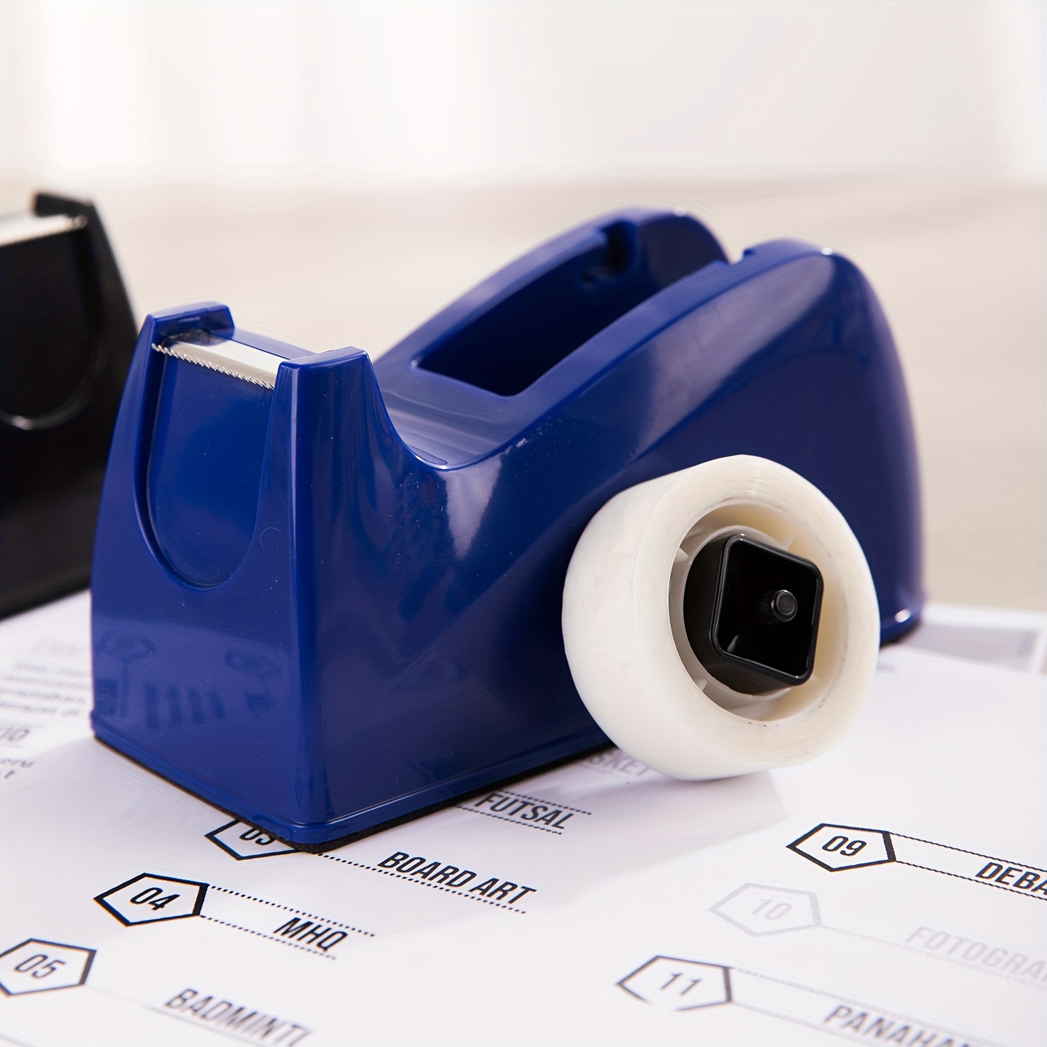 1pc Blue Desktop Tape Dispenser With Anti-slip Base, Suitable For Office,  Home, School, Tape Not Included