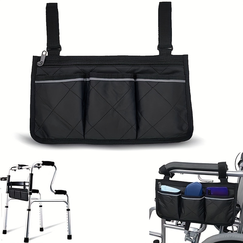 Stroller Auxiliary Hanging Bag for Wheelchair Armrest Storage