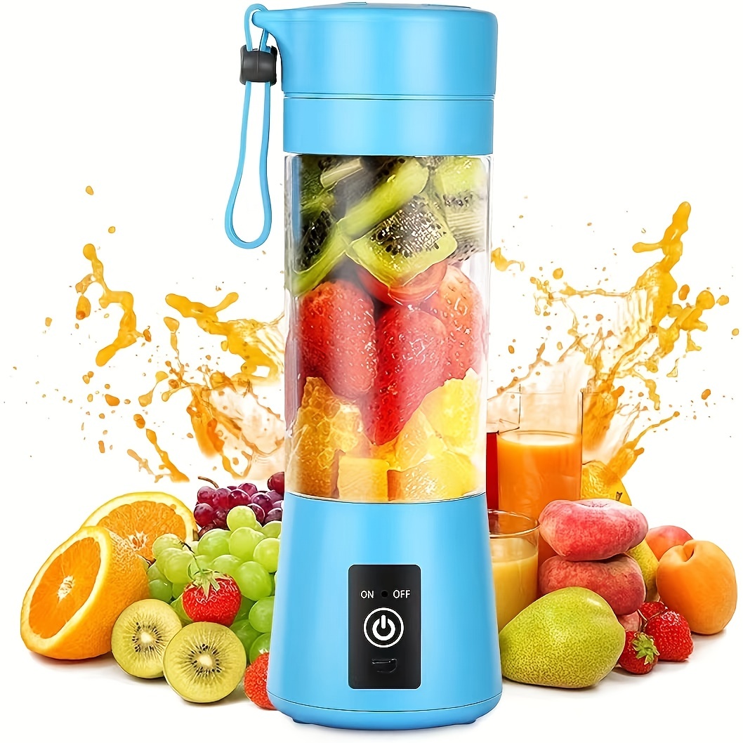 1pc Portable 6 Blades Juicer Cup Updated Version Rechargeable Juice