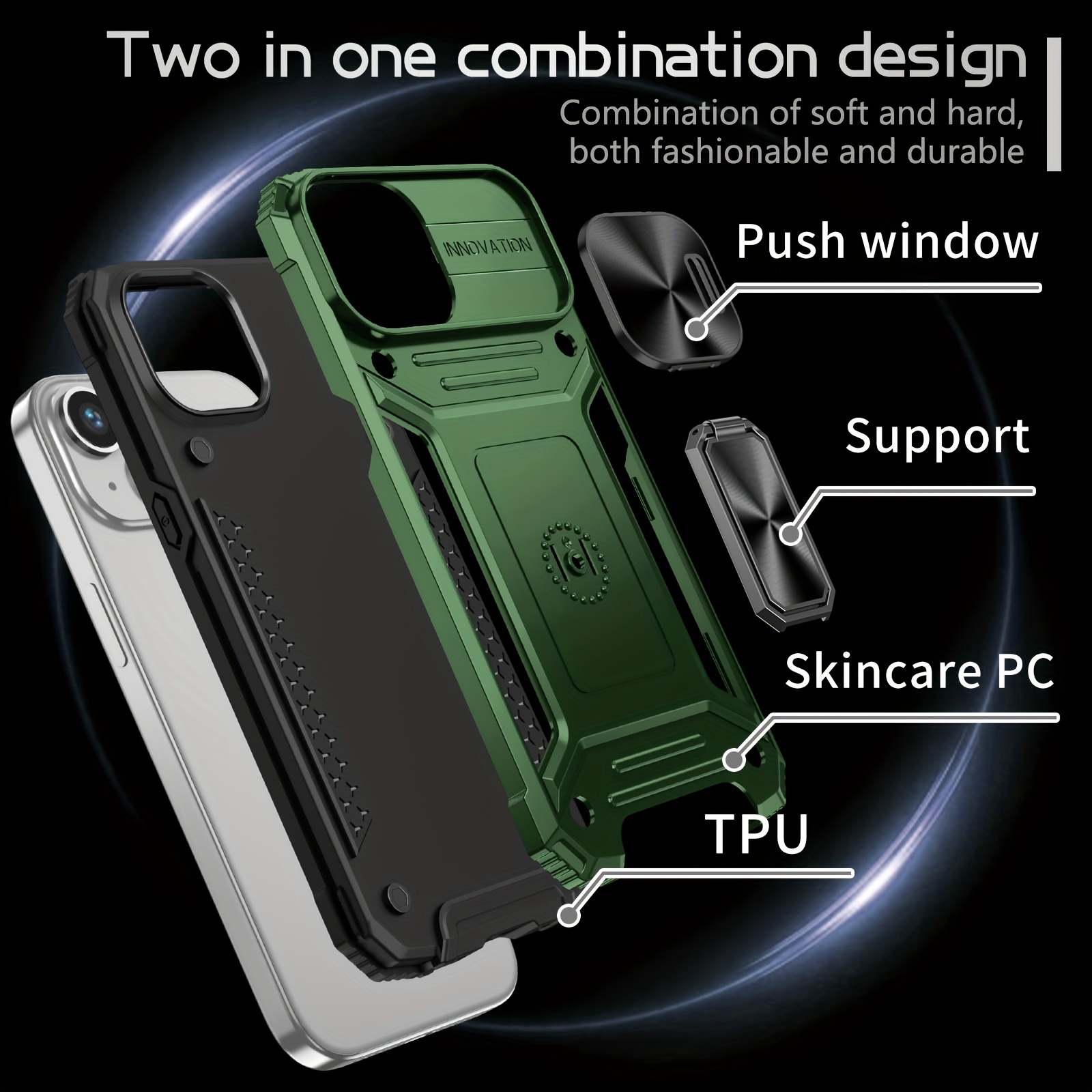 For Iphone 15/15 Pro/15 Plus/15 Pro Max Case With Built in - Temu Spain