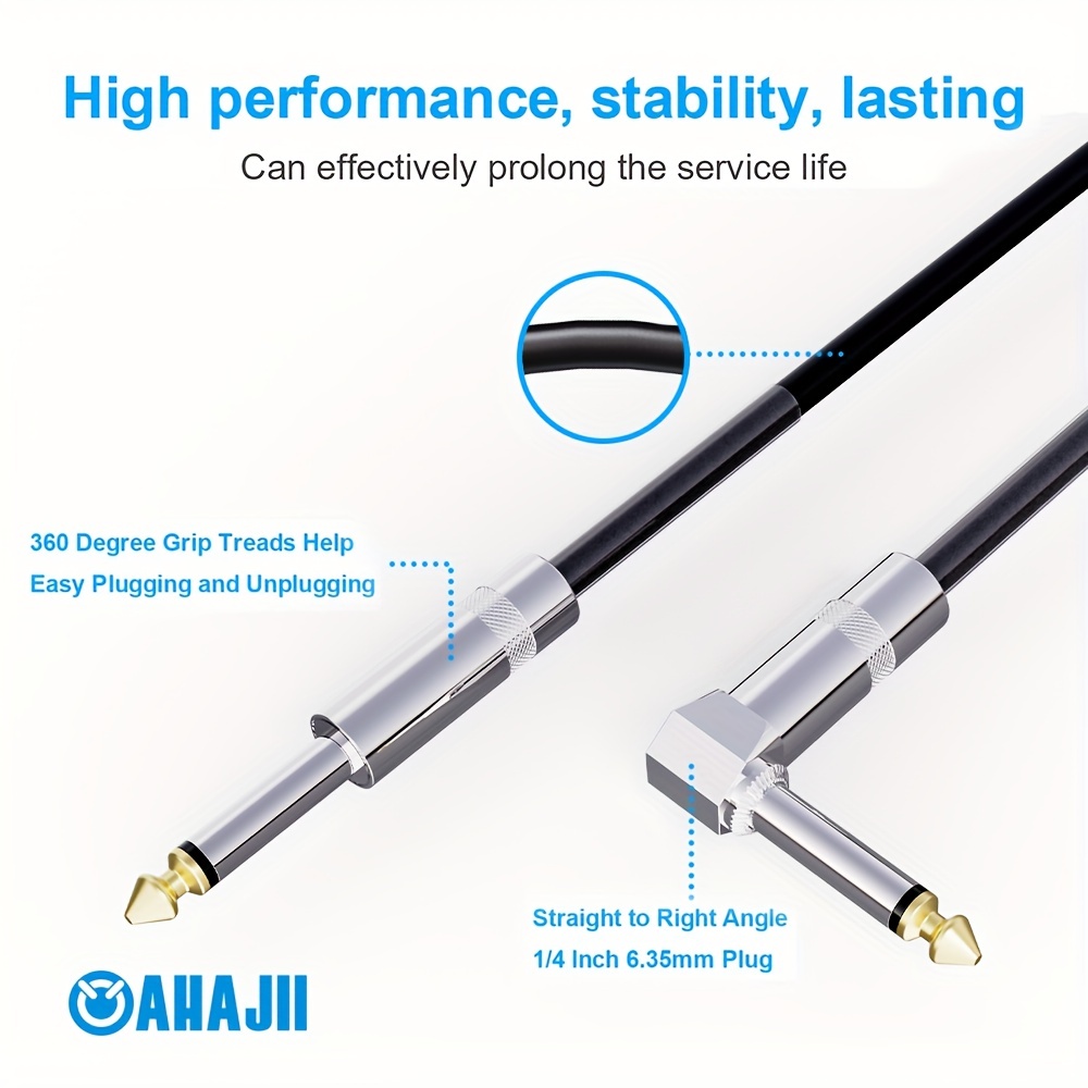 Cable Guitarra Cable Instrumento Eléctrico 10 Pies Cable Amp - Temu