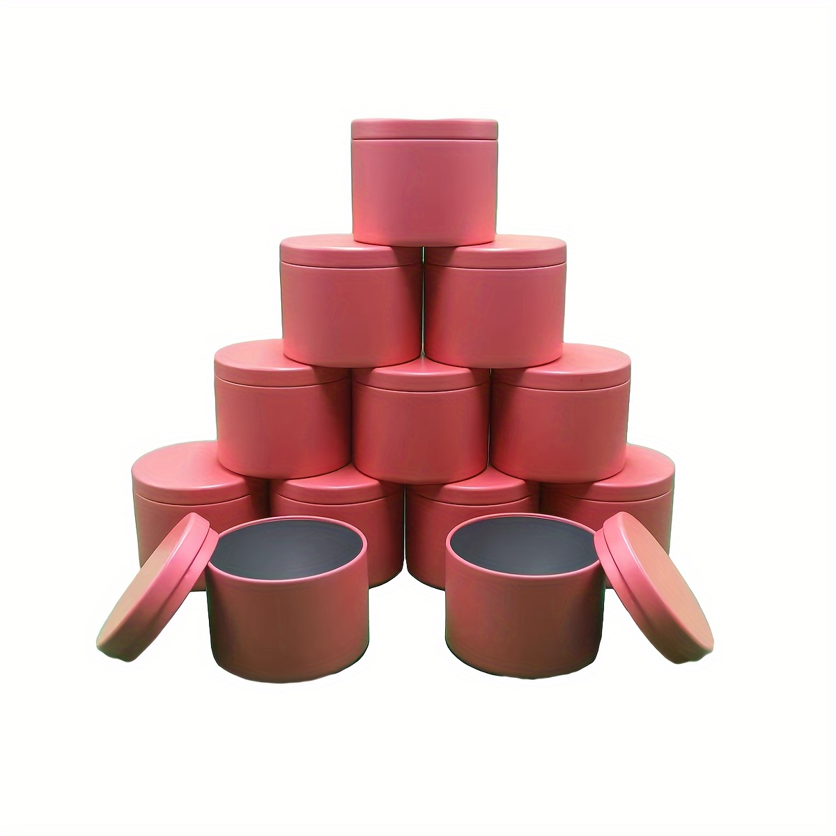 Candle Tins With Lids Round Metal Kit For Loose Candles Used - Temu