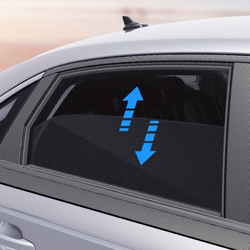 1Paar Auto Fenster Netz Anti Moskito Sonnenschatten Mesh Lüftung Vorhang