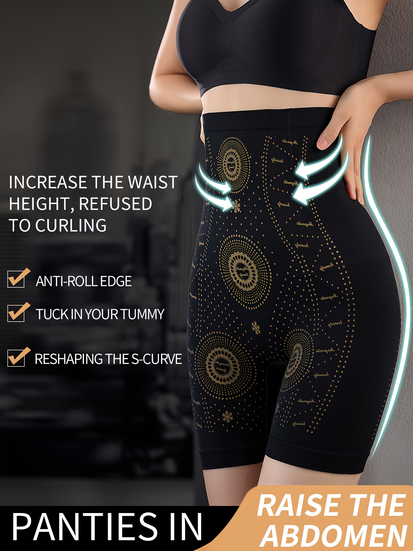 Cheap High Waist Shaping Hip Lifting Hip Belly Stomach Postpartum Belly  Strong Body Shaping Pants Ice Silk Seamless Underwear Women's Briefs