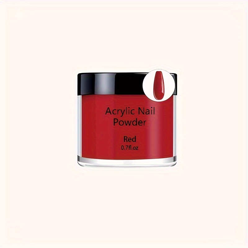 Acrylic Nail Powder Set 3 Colors Black Nude Red - Temu