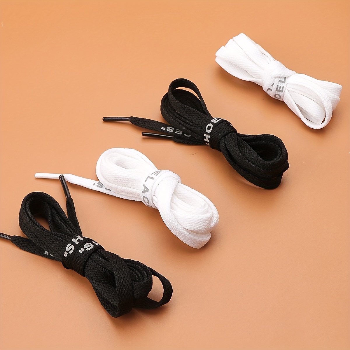 Apricot Color Thick Shoelaces As Fashionable Shoe Accessories