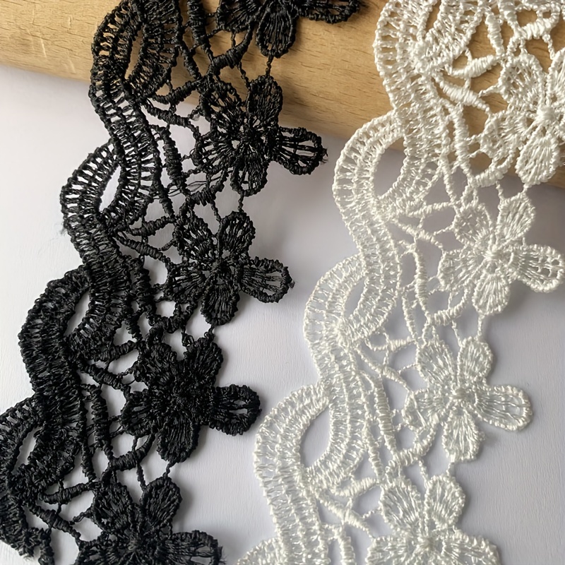 10 Yards White Lace Ribbon African Lace Fabric Diy Webbing - Temu United  Arab Emirates