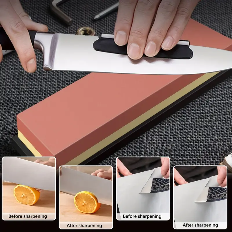 Sharp & Professional: Knife Sharpening Stone Set With Leather