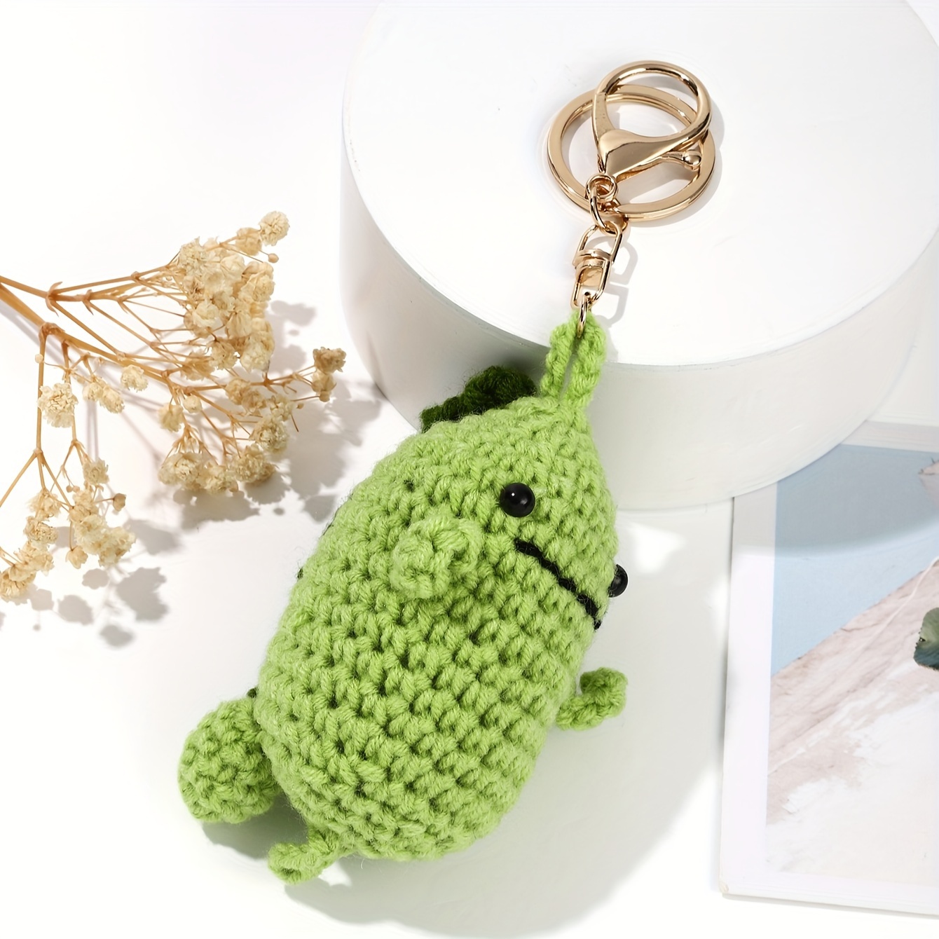 Blingcute | Cute Girl Key Chain | Crochet Keychain