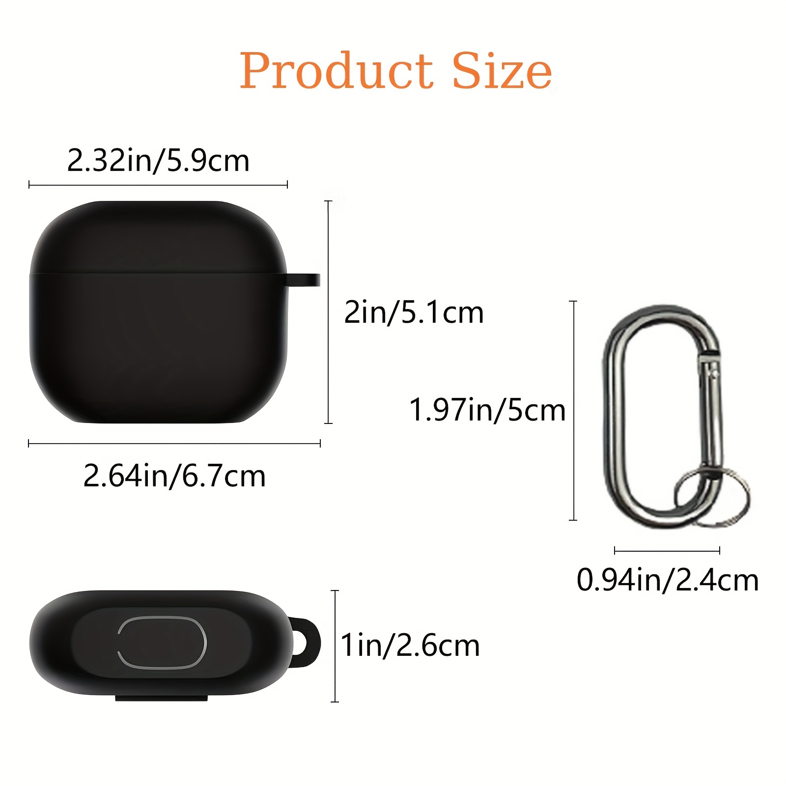 SURITCH Compatible with AirPods Case, [Front LED Visible] Cute Marble Full  Body Protection Slim Shockproof Rugged Protective Case Cover with Lanyard