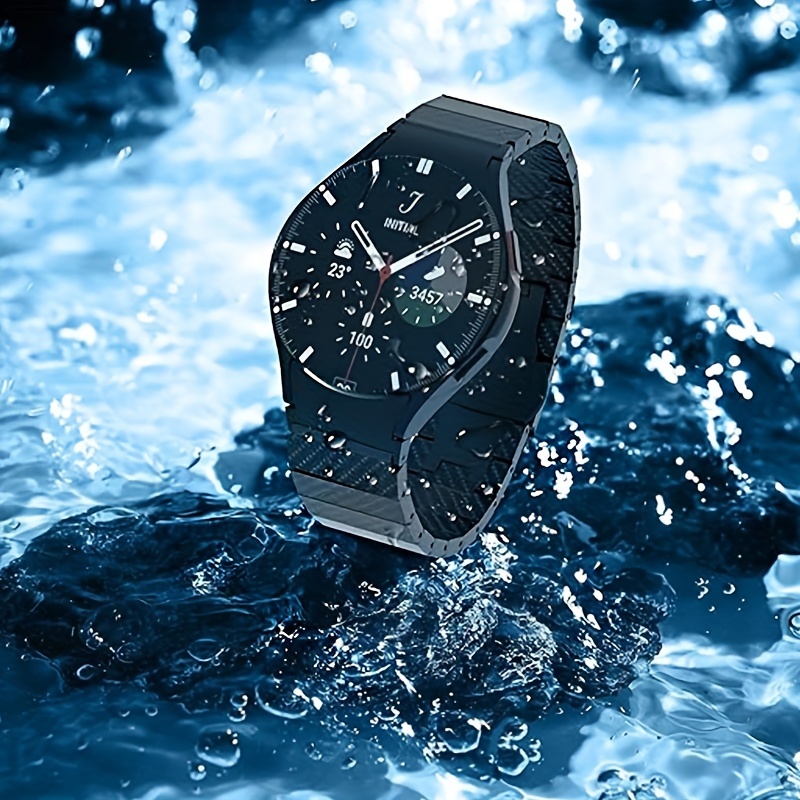 Correa Original para Samsung Galaxy Watch 4/5/6 classic, pulsera de  silicona sin huecos, 47mm, 43mm, 44mm, 40mm, 5 pro, 45mm