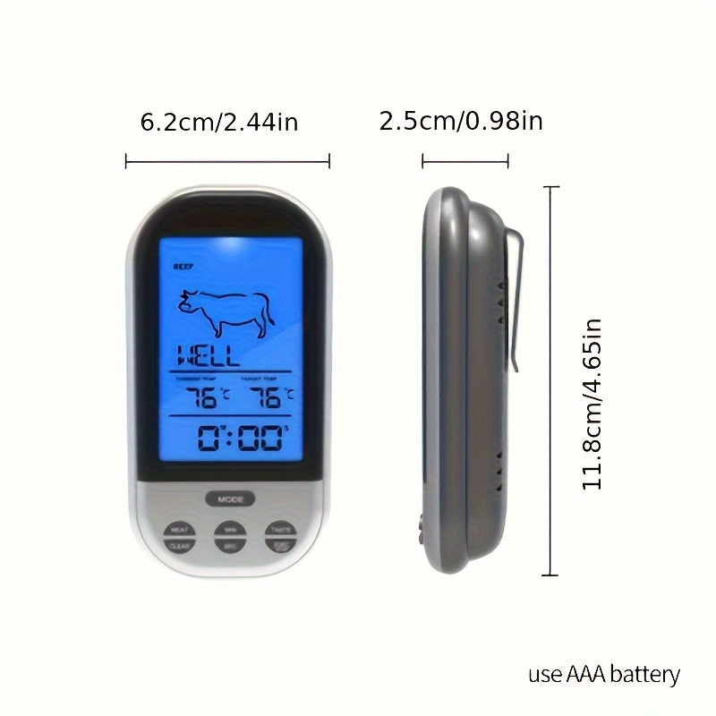 Smart Meat Thermometer Remote Needle Thermometer For Roast - Temu