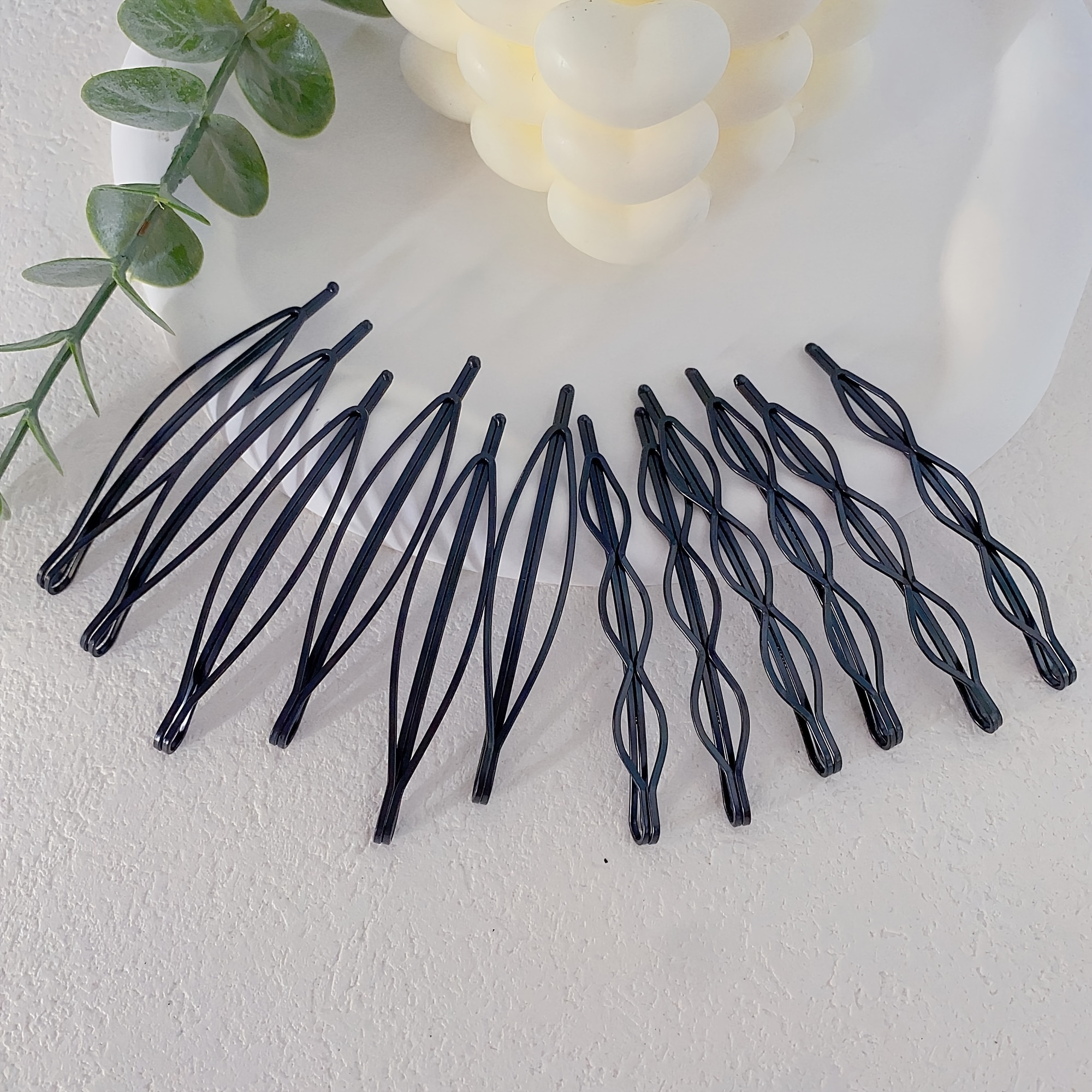 Getarme Hairpiece Tools Hairpin 20pcs Clip in Hair Extension Wig Clips for Human Hair Bangs Snap Hair Clips, Bobby Pins, Hairpins for, Christmas Gifts