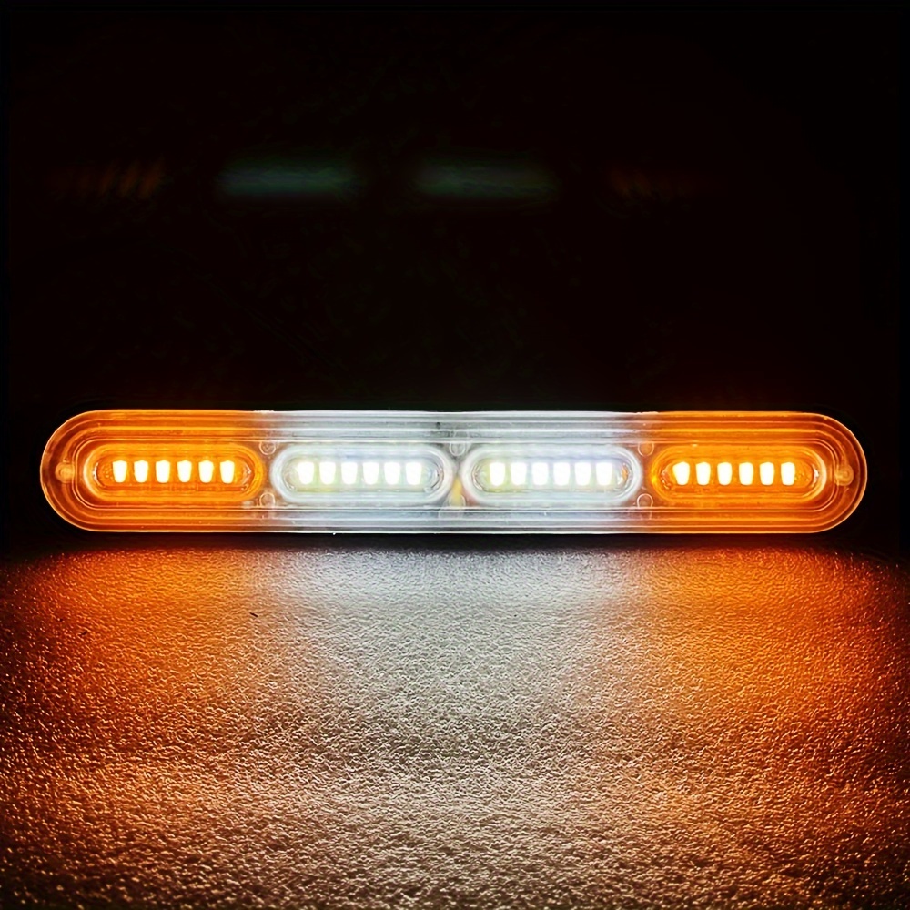1 Stück LED-Blitzwarnleuchte, Blinkende LKW-Stroboskopleuchte,  Bernsteinfarbene Ampel, 12 V 24 V 20SMD-Autoleuchte,  Seitenmarkierungsleuchten - Temu Austria