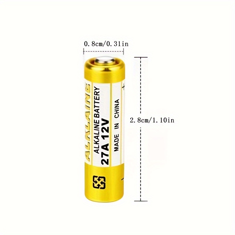 5pcs, Alkaline Battery 12v A27 27a G27a Mn27 Ms27 Gp27a L828 V27ga