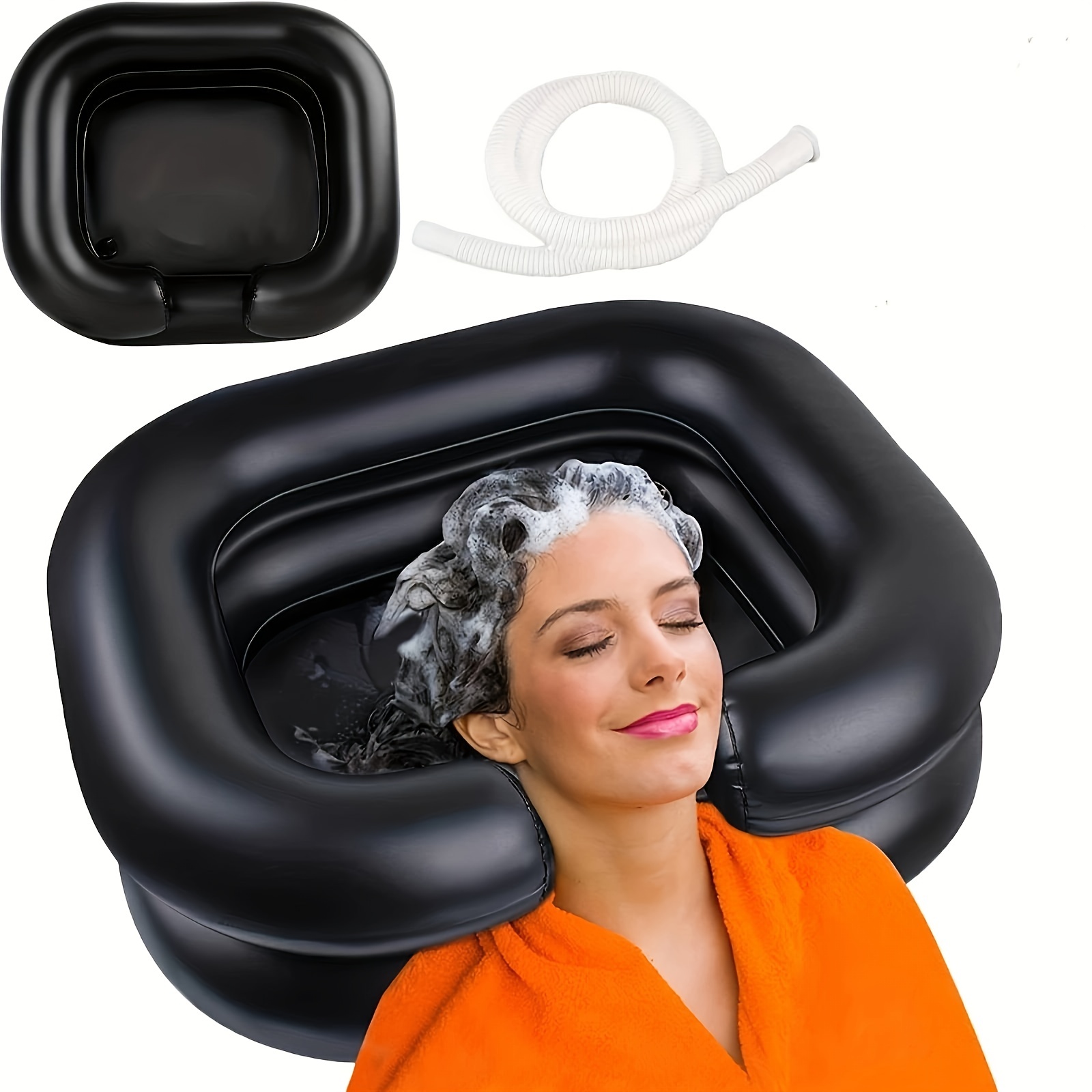 Lavacabezas portátil - Reposacabezas para lavar el cabello - Lavacabezas  para personas mayores - Lavacabezas para peluquería - Lavacabezas para  lavabo