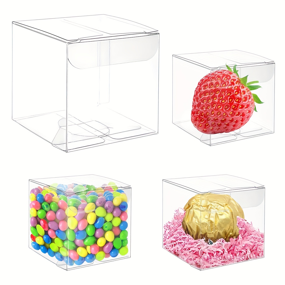 cajas transparentes flores  Cajas de plástico, Caja de acrílico, Cajas  para bombones