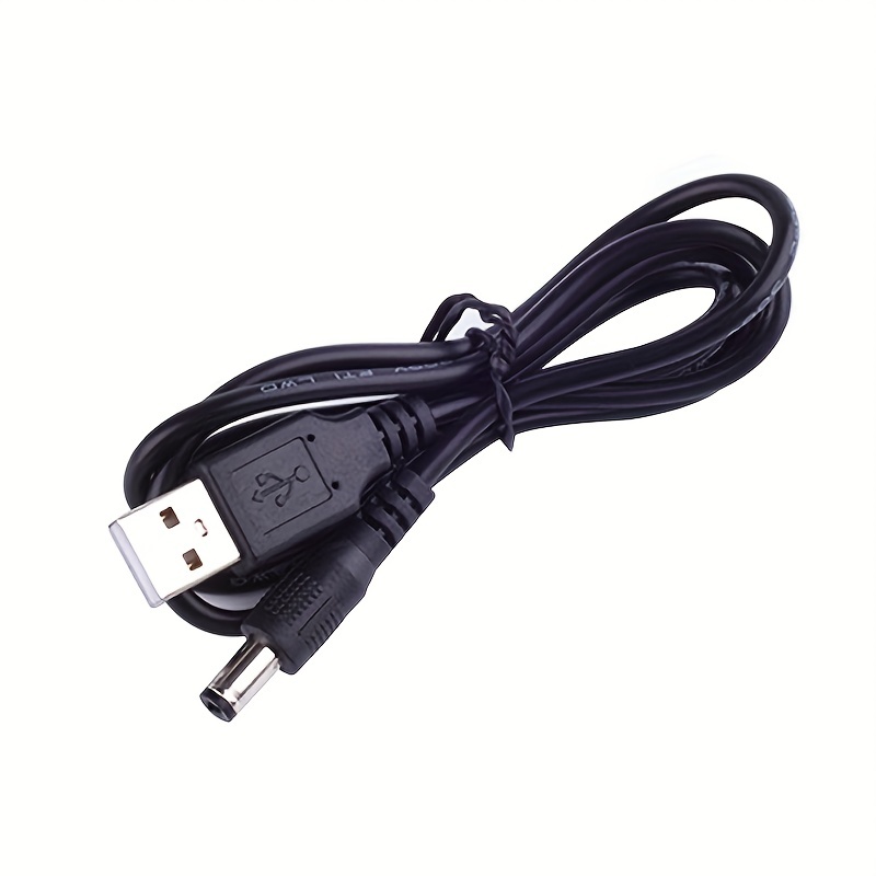 DC 5.5mm Plug to USB Charging Power Charge Cable Wire 5V