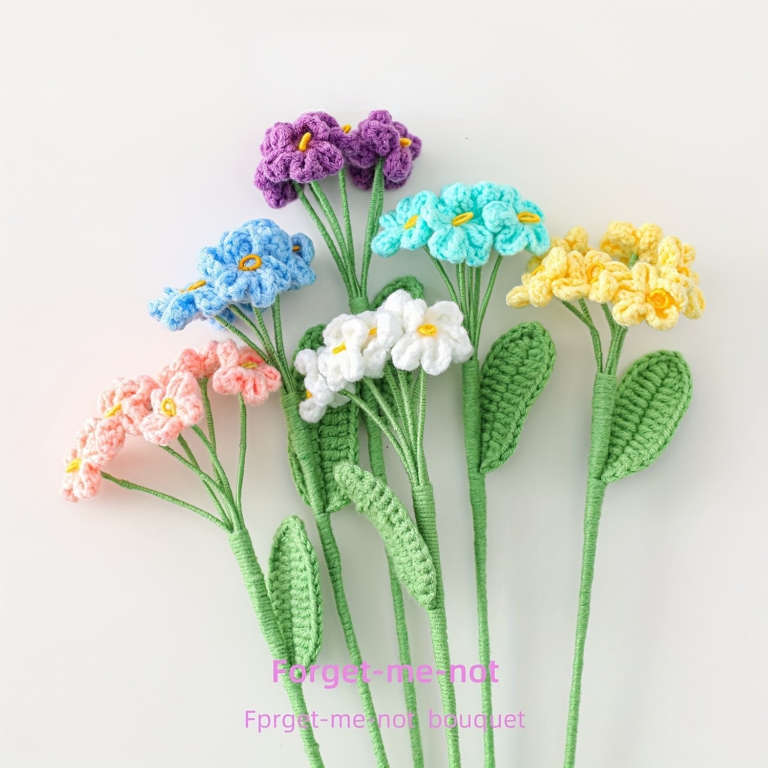 1 Stück Gestrickte Künstliche Blume, Simulationsstoff-puff-blumen