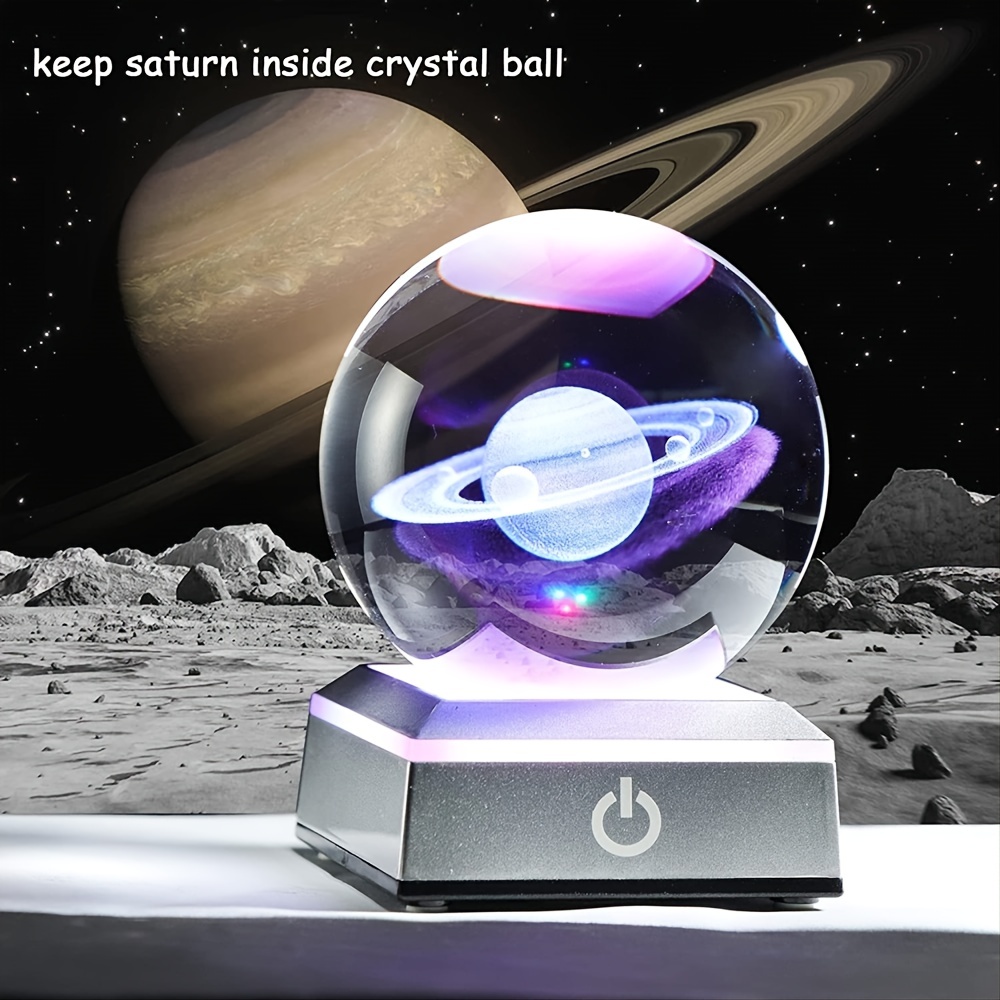 1 pièce veilleuse style boule de cristal cosmos voie lactée - Temu France