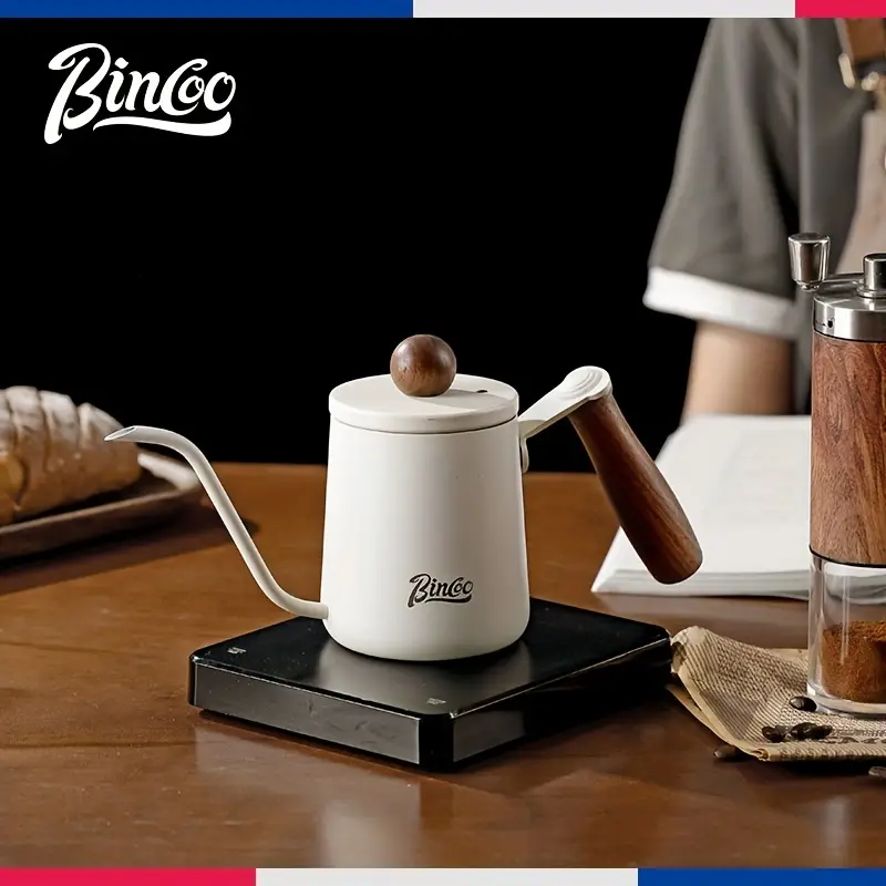 bincoo mini gooseneck pot gooseneck kettle spout drip coffee maker kettle outdoor portable pour over coffee pot 350ml details 5