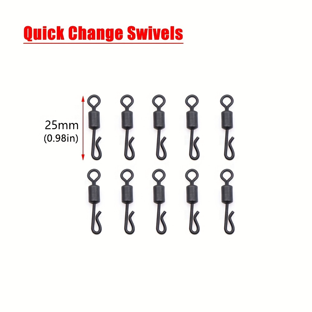 Carp Fishing Tackle Quick Change T- swivels Anti Tangle Sleeves