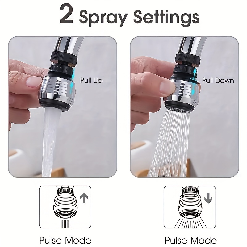 Faucet Filter Kitchen Connector Splash proof Shower Head - Temu
