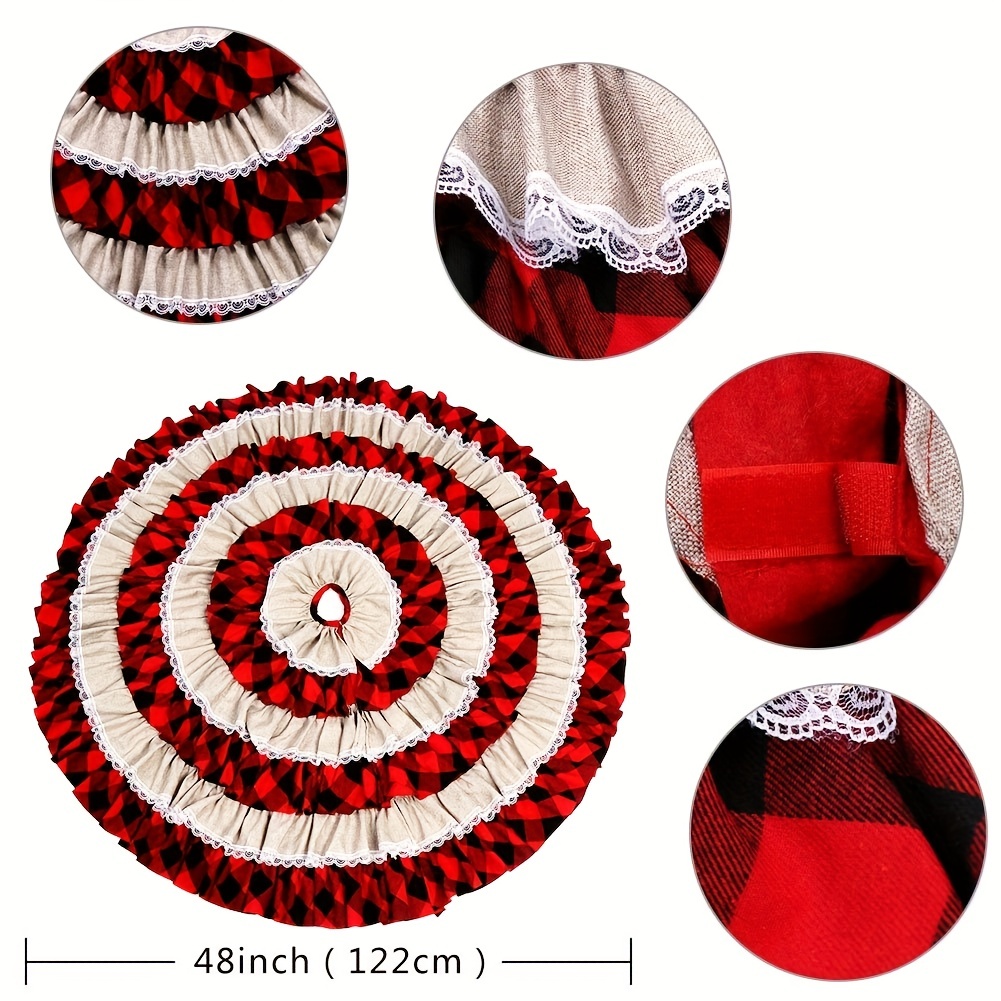 48inch Halloween Christmas Tree Skirt Santa Christmas