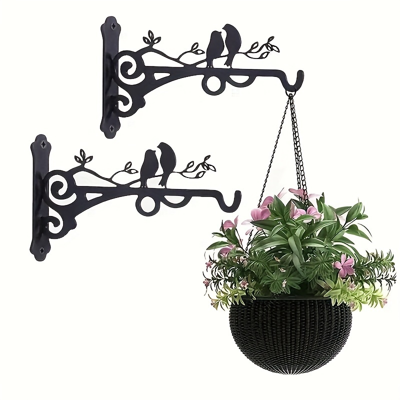 Adjustable Gardening Hooks For Hanging Pots, Baskets, And Planters