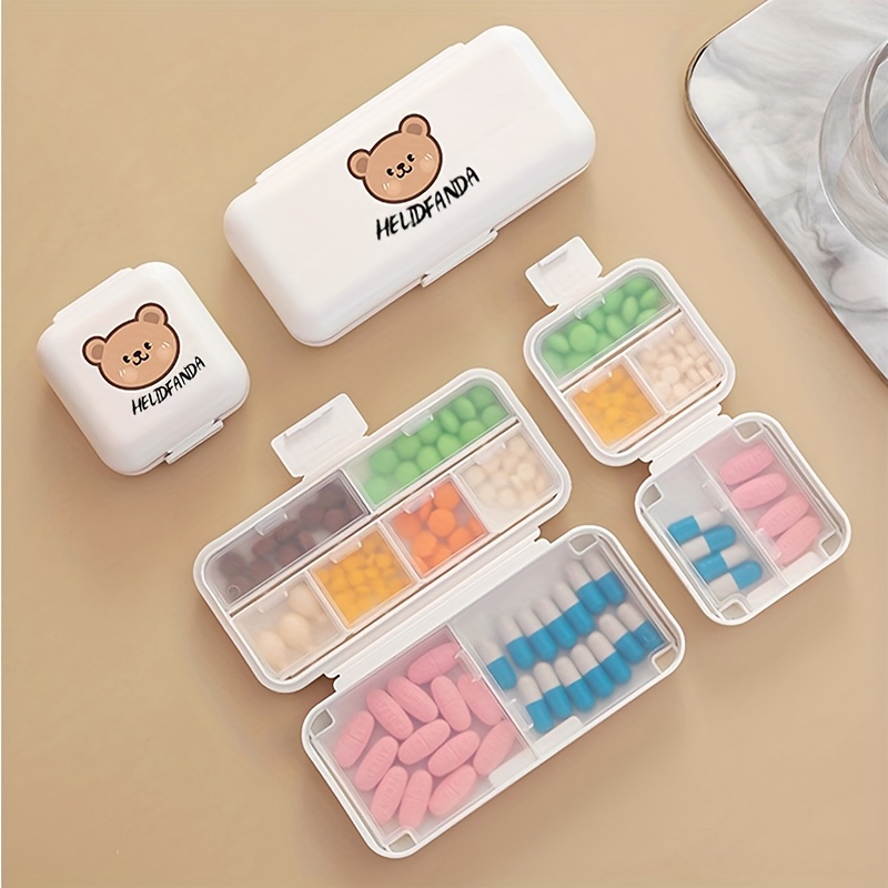 Portable Double layer Small Medicine Box Portable Medicine - Temu