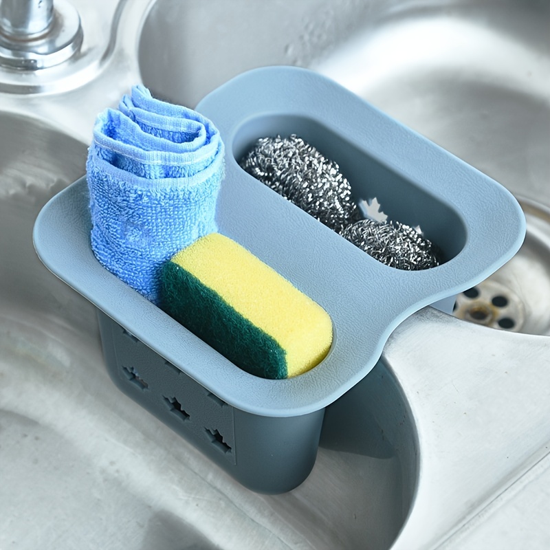 Large Silicone Sponge Holder Sink Organizer Caddy Drain - Temu