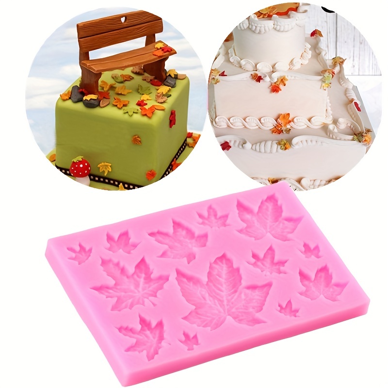 1pc leaf chocolate mold silicone   leaves   mold simulation plant shaped candy mold fondant mold biscuit mold for diy cake decorating tool baking tools kitchen gadgets kitchen accessories home kitchen items