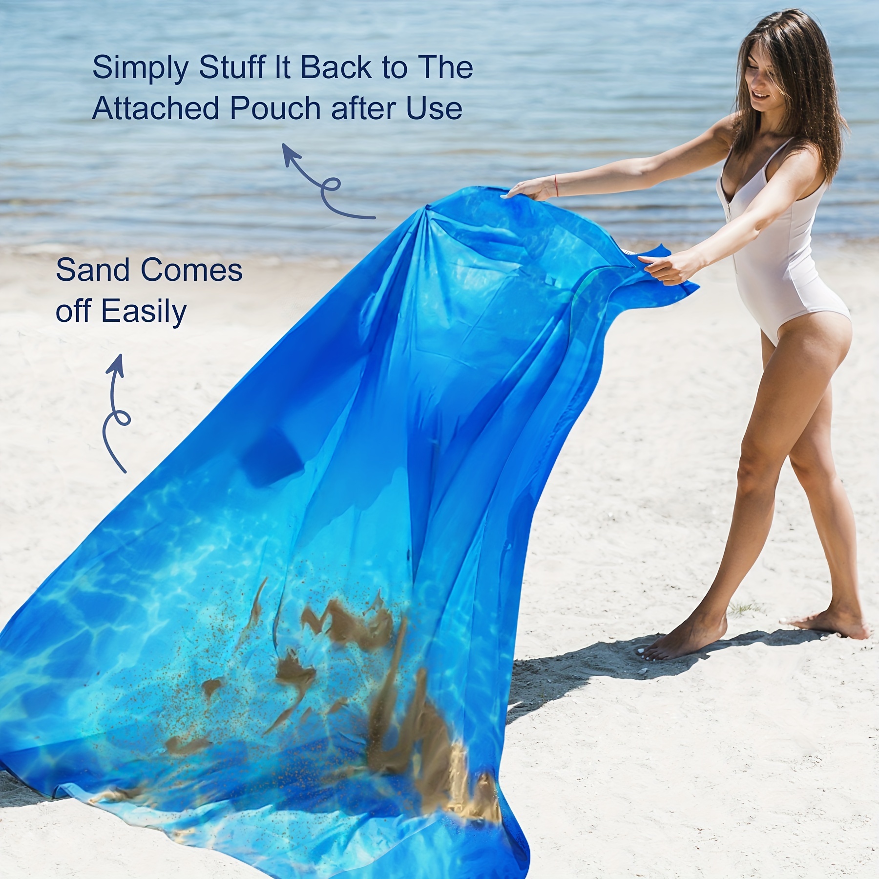 Esterilla plegable impermeable para acampar al aire libre, manta de playa  de bolsillo, colchón ligero portátil, Picnic, senderismo, playa de arena -  AliExpress