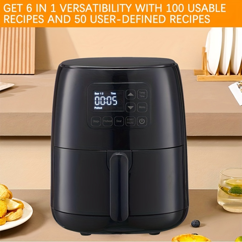 High apacity Air Fryer With Visible Window Squre Design - Temu Philippines
