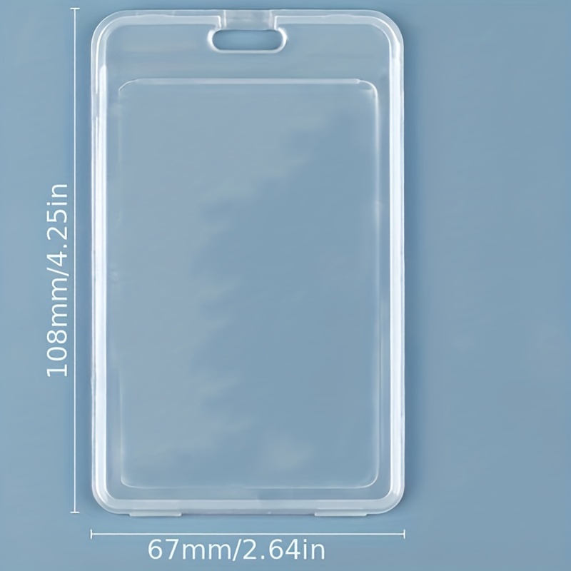 Transparent Plastic Card Holder Perfect For Student Id Rice - Temu