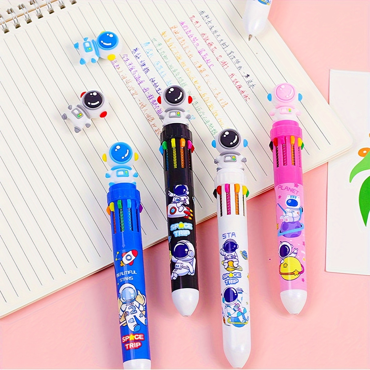 10 Colors Cartoon Astronaut Ballpoint Pen School Office Supply Stationery  Papelaria Escolar Multicolored Pens Colorful Refill