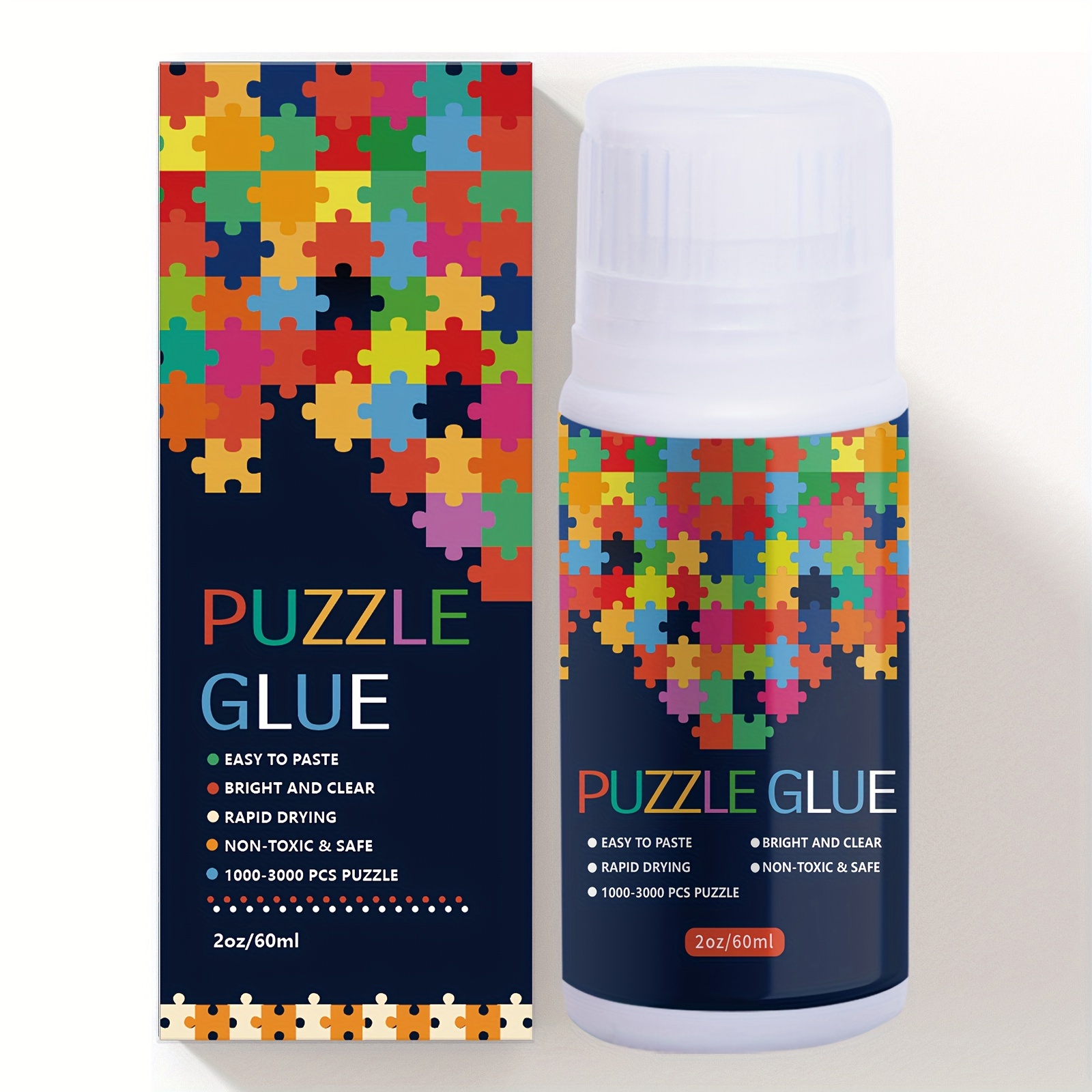 Puzzle Glue Clear with New Sponge Head Replace Puzzle Saver Suitable for  1000