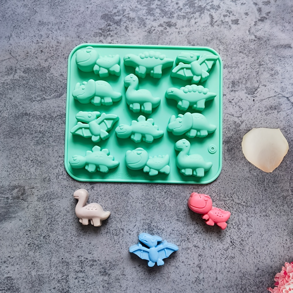  FantasyDay Premium 2 Pack Dinosaur Molds Silicone Soap Mold  Cookie Mold for Dinosaur Gummies, Your Birthday Cake Decorations, Dessert,  Soap, Donut, Ice Cube, Muffin, Chocolates and More #1: Home & Kitchen
