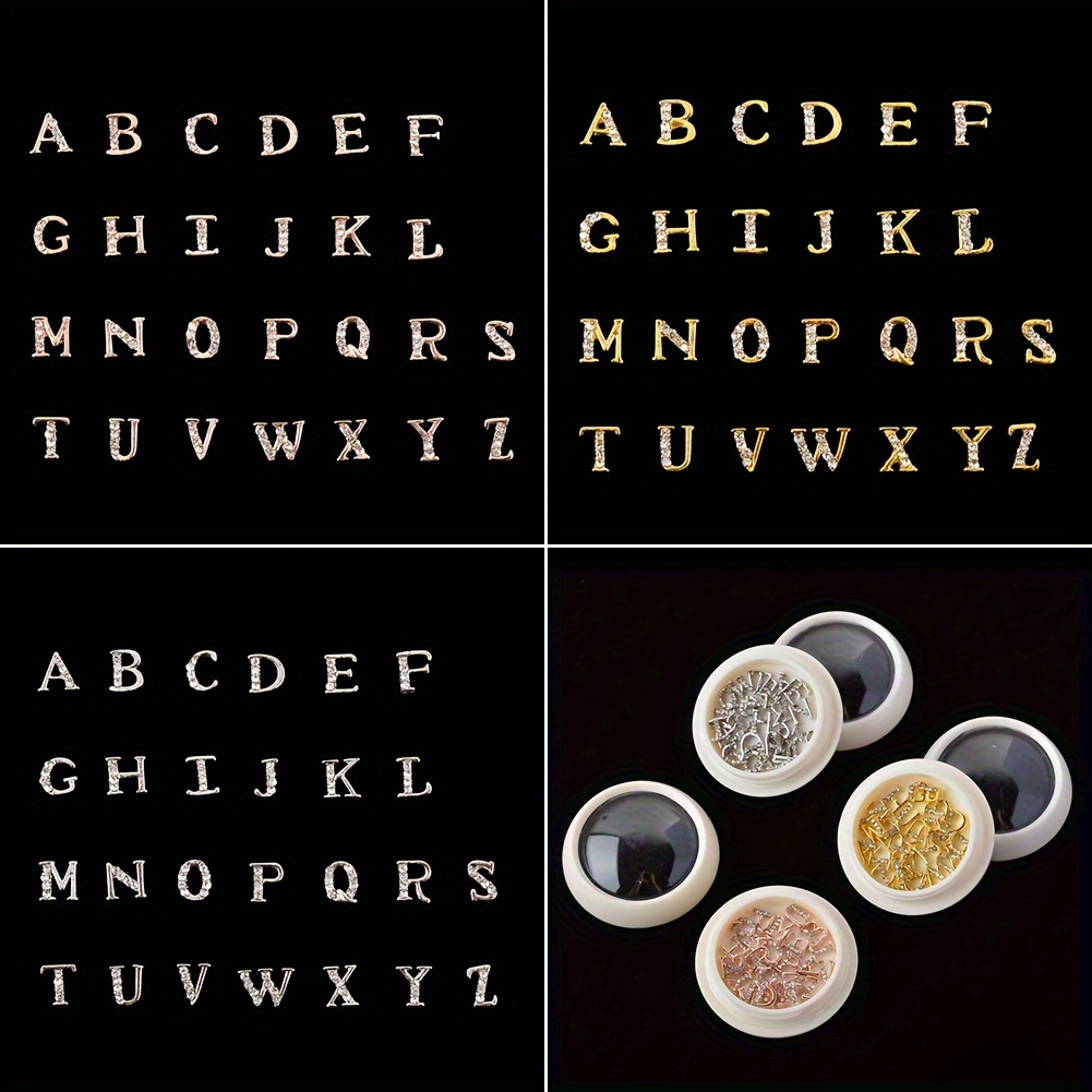 Metall-alphabet goldene buchstaben mit highlights glänzende