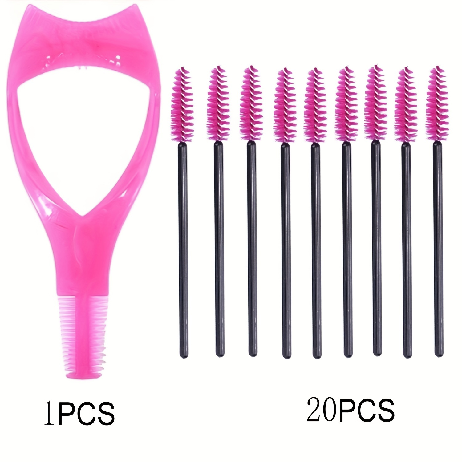 Eyelash Extension Kit with Mascara Shield Applicator & 20 Mascara Wands